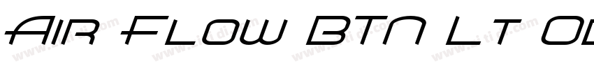 Air Flow BTN Lt Obli字体转换